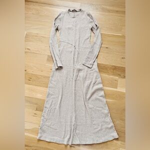 Zara Long Sleeve Cream Dress